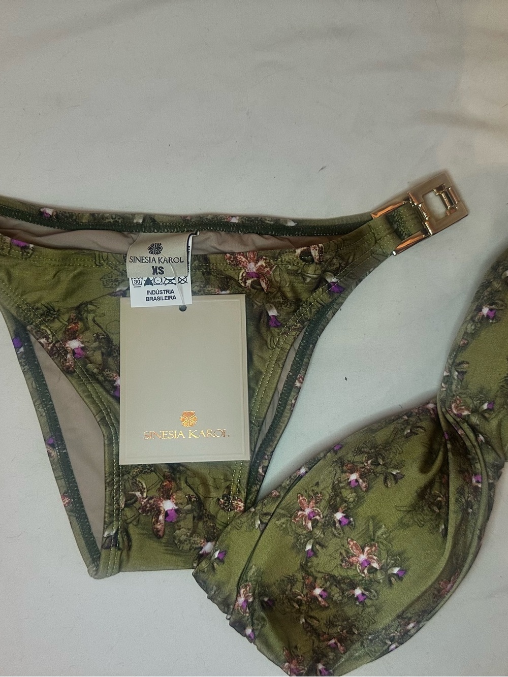 Sinesia Karol Olive Floral Bikini Set - Green Floral